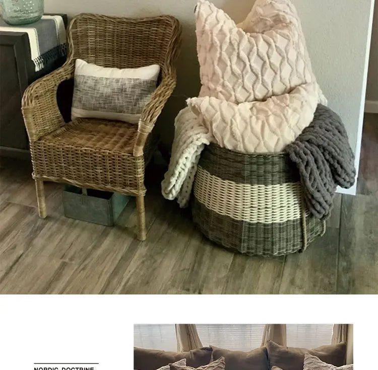 Giftiform™ CozyCloud -Tyynynpäällinen – Pehmeä koristetyynyn päällinen 45x45 cm tai 50x50cm, sohvatyyny makuu- ja olohuoneen sisustukseen