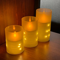 Giftiform™ – LED-kynttilät (3kpl/pkt) kaukosäätimellä ja ajastimella