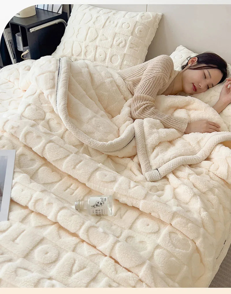 Giftiform™ HearthSoft – Diese dicke, doppelseitige Fleecedecke aus 100 % Polyester bietet ein luxuriös weiches Tragegefühl und speichert die Wärme. Das Material ist maschinenwaschbar, strapazierfähig und farbecht. 