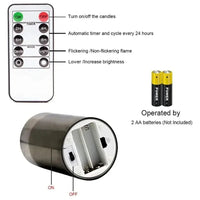 Giftiform™ – LED-kynttilät (3kpl/pkt) kaukosäätimellä ja ajastimella